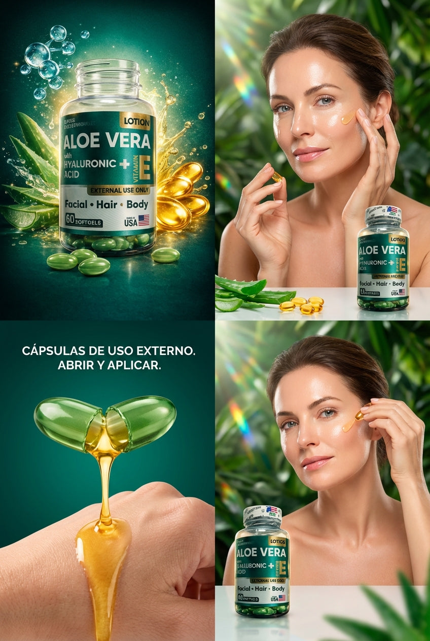Aloe Vera Acido Hialuronico + vit E - FULL MEGA TIENDAS