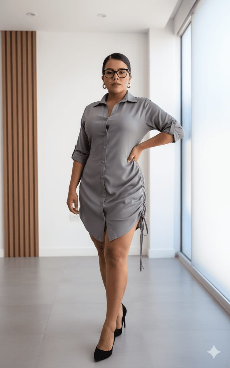 Blusón camisero vestido ANA - FULL MEGA TIENDAS