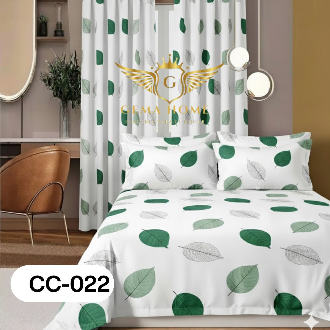 Combos de sabanas con cortina - FULL MEGA TIENDAS