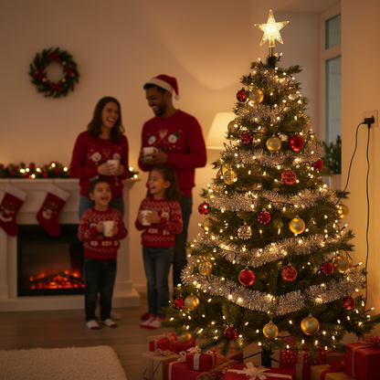 Luces Navidad  Energía Solar Prem 100Led - FULL MEGA TIENDAS