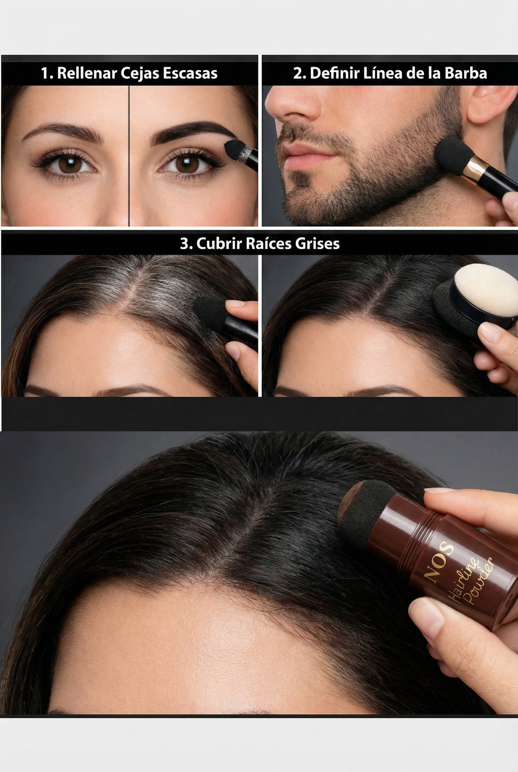 CUBRE CANAS Y CORRECTOR LINEA DE CABELLO - FULL MEGA TIENDAS