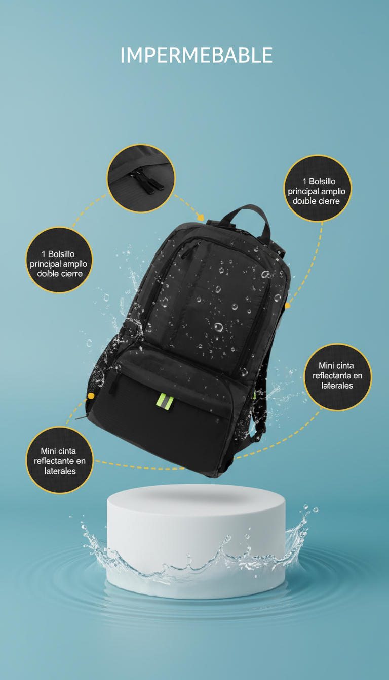 Morral Impermeable Plegable EA-1954 - FULL MEGA TIENDAS